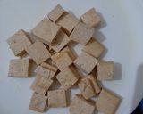 A picture of step 2 of Tofu kadhai masala.