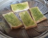 Foto langkah ke 4 dari resep Roti Kukus Matcha Almond.