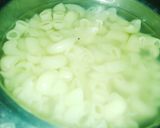 A picture of step 1 of Full gravy pasta and soyabean.