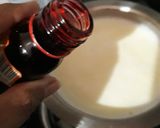 A picture of step 3 of Pista Rose Icecream.