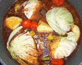 A picture of step 2 of Senegalese Tiebou dienne rice.
