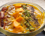 A picture of step 4 of Mango melon smoothie .