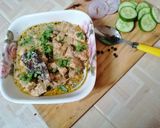 A picture of step 2 of Black pepper chicken.