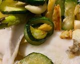 Une image de l'étape 1 de Flétan courgette et autres.