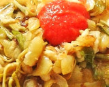 Foto del paso 4 de la receta: Tortilla de bacalao con alcachofas
