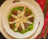 A picture of step 5 of Grilled Chicken Caesar salad.