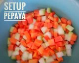 Foto langkah ke 1 dari resep Setup pepaya.