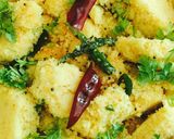 A picture of step 5 of Dhokla.