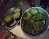 Foto del paso 1 de la receta: Zapallitos relleno con arroz con tomate