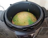 A picture of step 4 of Cake - made using an Electric pressure cooker (EPC).