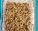 A picture of step 18 of Veg Sushi with leftover rice.