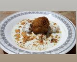 A picture of step 7 of Potato Bomb Chaat.