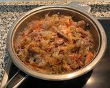 Foto del paso 2 de la receta: Salmón con almejas y langostinos