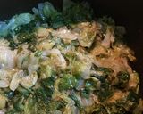 A picture of step 5 of Escarole and Beans.