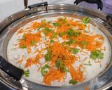 A picture of step 10 of Suji Thattu idli.