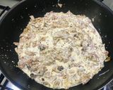 Tejszínes gombás spagetti recept fázis 4 fotója