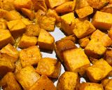 A picture of step 4 of Air Fried Sweet Potatoes.