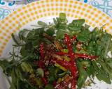Foto del paso 6 de la receta: Ensalada templada de lentejas, canónigos, calabacín y pimiento