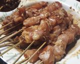 Foto langkah ke 5 dari resep Sate Ayam Kacang Simple (Homemade/ Pakai Teflon).