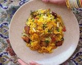 A picture of step 4 of Rajasthani Pulao/ Jodhpuri Biryani / Kabuli pulao.