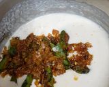 A picture of step 5 of Palak Pakoda Kadhi (Spinach Fritters Curry).