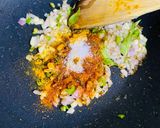 A picture of step 4 of Turai with Moong Daal.