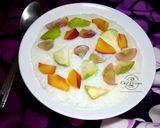 A picture of step 8 of Tapioca cereal and fruits.