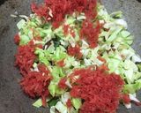 A picture of step 3 of Veg spring rolls.