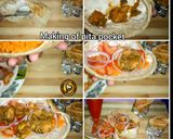 A picture of step 9 of Arabian Chicken Fatayers also in Pita wraps and pita pockets.
