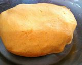 A picture of step 12 of Sarso ka saag with makki roti.