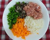 Hình bước làm 1 của món Bánh tráng lụi