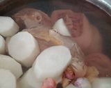 Hình bước làm 1 của món Nui nấu giò heo