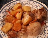 Foto del paso 4 de la receta: Pollo al horno a la mostaza con papa