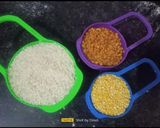 A picture of step 1 of Swaminarayan Kadhi Khichdi (Satvik Khichdi).