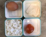 Foto langkah ke 1 dari resep MPASI 10 BulanOrak-Arik[Nasi, Telur Ayam, Tahu & Tomat].
