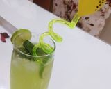 A picture of step 2 of Mint and Strawberry Mojito 🍋🍓.
