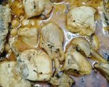 A picture of step 7 of Murgh Chaney.