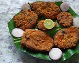 A picture of step 7 of Surmai and bangda fried fish.