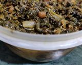A picture of step 6 of Spinach & Chana curry.
