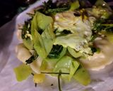 小芥菜炒香菜煎蛋水餃的食譜步驟1照片