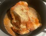 A picture of step 1 of Spicy Shredded Chicken Dip.