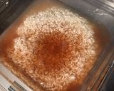 Une image de l'étape 3 de Riz moulé à la pêche, vin blanc et curcuma.