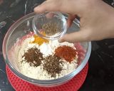 A picture of step 7 of Aloo Chaap.