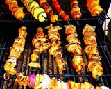 A picture of step 10 of Mike's Chicken Kabobs With Tatziki Sauce & Naan Bread.