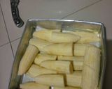 Foto langkah ke 2 dari resep Pisang oven toping keju.