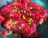 A picture of step 2 of Beetroot Egg Chop.