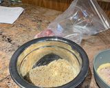 A picture of step 1 of Airfryer fried chicken with the Galanz.