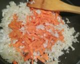 A picture of step 1 of Veggies and egg stir fry.