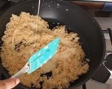 A picture of step 2 of Coconut ladoo.