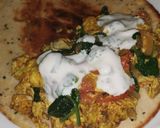 A picture of step 9 of 10 minute Indian Spiced Spinach & Egg Morning Wrap.